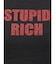 STUPID RICH STONEショートTシャツ