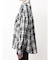 processing checkered print looseシャツ