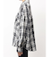 processing checkered print looseシャツ