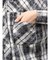 processing checkered print looseシャツ