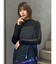 シアーラインスリーブニット