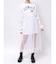 チュールレイヤードロングワンピース