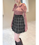 ツイードラップミニスカート
