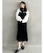 【MARY QUANTコラボ】シャツドッキングニットワンピース