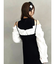 【MARY QUANTコラボ】シャツドッキングニットワンピース