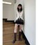 ファードッキングデニムミニスカート