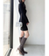 リブニットワンピース【ブルーWEB限定カラー】