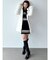 リブニットワンピース【ブルーWEB限定カラー】
