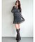 シャーリングシアーミニワンピース