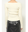 デコルテクロスニットトップス