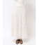 レースパッチワークフレアスカート