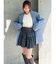 チェックミニフレアスカート【セットアップ着用可能】