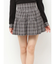 チェックミニフレアスカート【セットアップ着用可能】