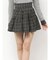 チェックミニフレアスカート【セットアップ着用可能】