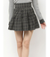 チェックミニフレアスカート【セットアップ着用可能】
