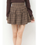 チェックミニフレアスカート【セットアップ着用可能】