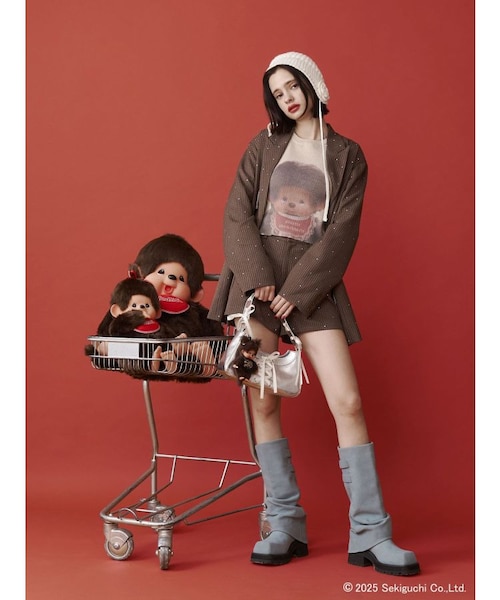 monchhichi×jouetie】フォトプリントニット｜マークスタイラー