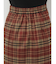フリンジチェックタックスカート