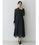 ツイストネックロングスリーブワンピース