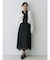 ツイストネックロングスリーブワンピース