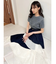 ミニシャギーラメニットトップス