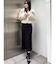 3WAY配色ストラップバッククロスロングスリーブワンピース