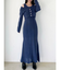 アンサンブルレースニットワンピース