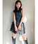 ヘムバルーンフリルミニスカート