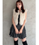 ヘムバルーンフリルミニスカート