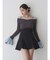 バックZIPミニマーメイドミニスカパン