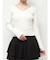 デコルテクロスニットトップス