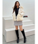 ミニシャギーロングスリーブニットカーディガン