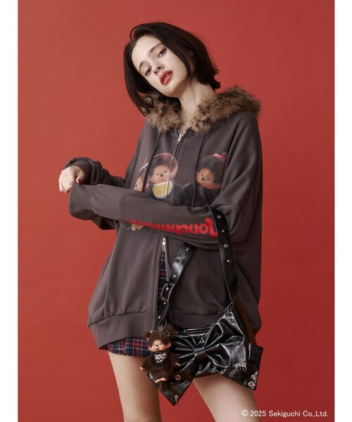 monchhichi×jouetie】ファードッキングZIPフーディ｜マーク