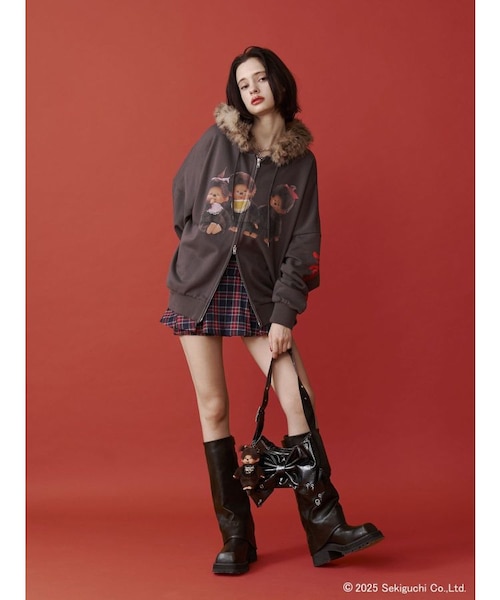 monchhichi×jouetie】ファードッキングZIPフーディ｜マーク