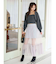 チュールティアードスカート