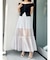 チュールティアードスカート