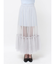 チュールティアードスカート