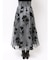 フロッキープリントフレアスカート