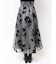 フロッキープリントフレアスカート
