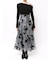 フロッキープリントフレアスカート
