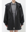フェイクレザーAラインジャケット