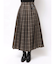 オリジナルチェックプリーツレイヤードスカート