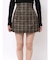オリジナルチェックプリーツレイヤードスカート