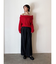 ベルテッドルーズワイドデニムパンツ
