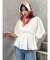 ギャザースリーブブラウス