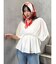 ギャザースリーブブラウス