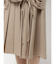 レイヤードプリーツミディスカート