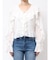 シフォンラッフルブラウス