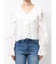シフォンラッフルブラウス