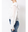 シフォンラッフルブラウス
